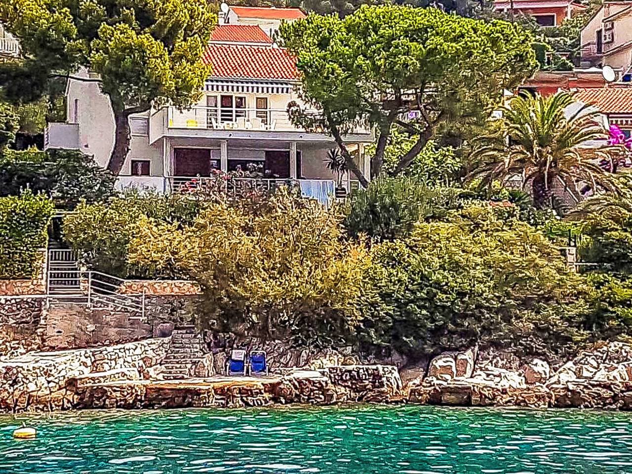 Okrug Gornji (Ciovo) 7 km von Trogir: Zweifamilienhaus Amiela 1