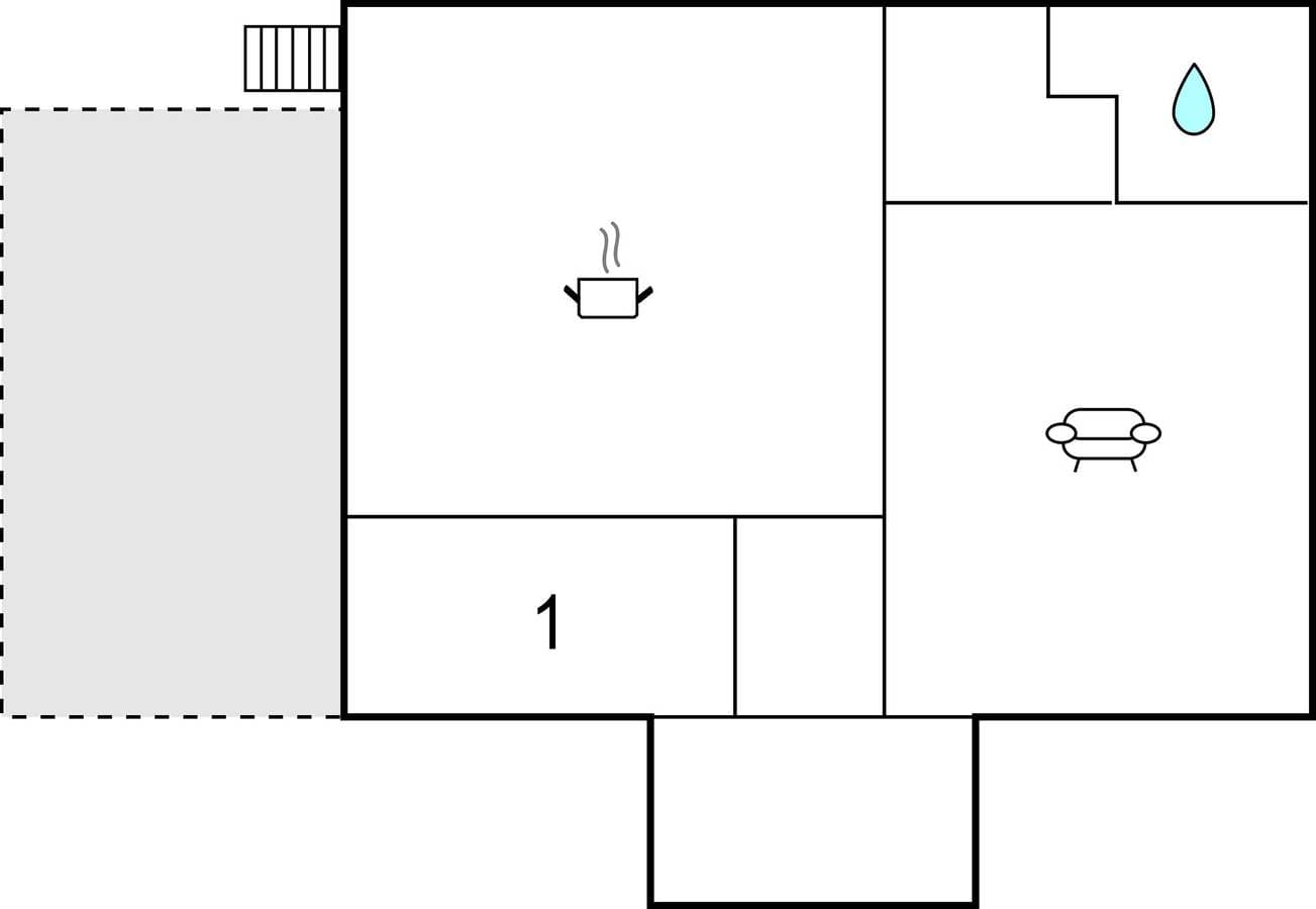 Foto 13 von 13: Ferienhaus für 2 Personen mit Terrasse