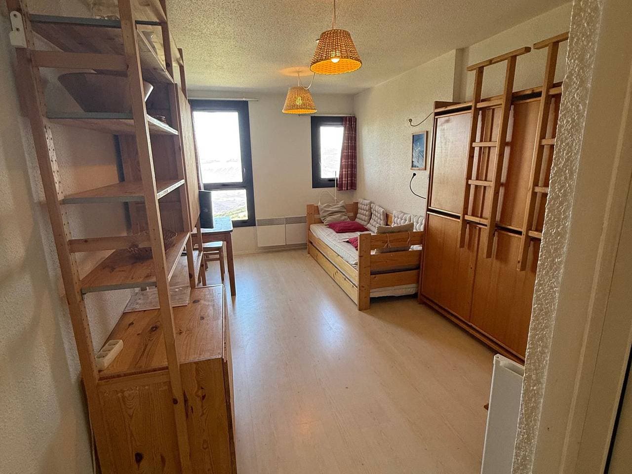 Studio für 3 Personen, an der Piste in Les Adrets 1