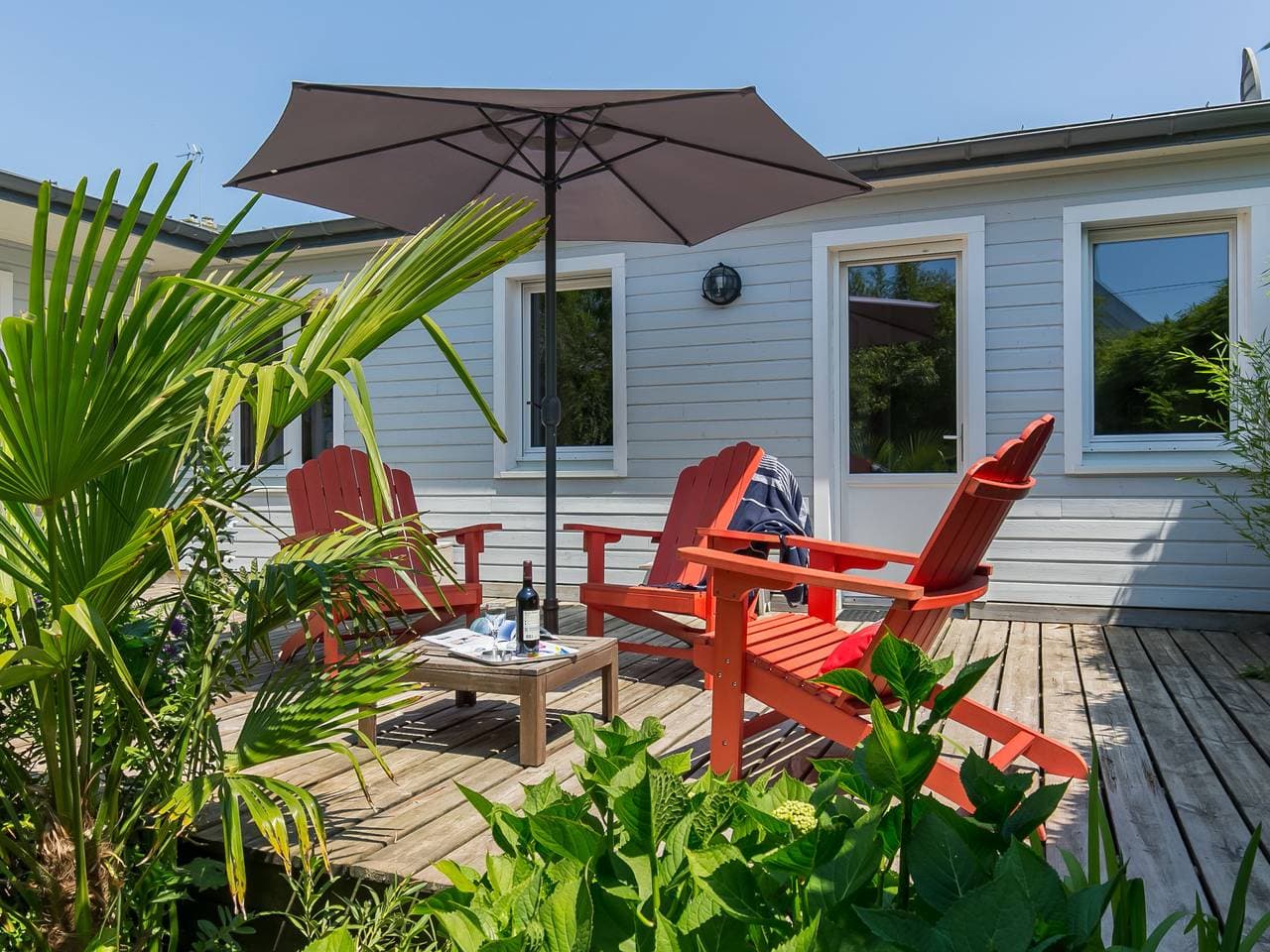 Schöner, gemütlicher Bungalow Gîte au Jardin 1