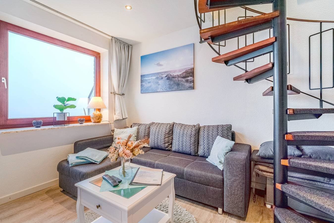 Foto 6 von 27: Ferienwohnung 'Watt'n Utsicht' mit Meerblick, Balkon und Wi-Fi