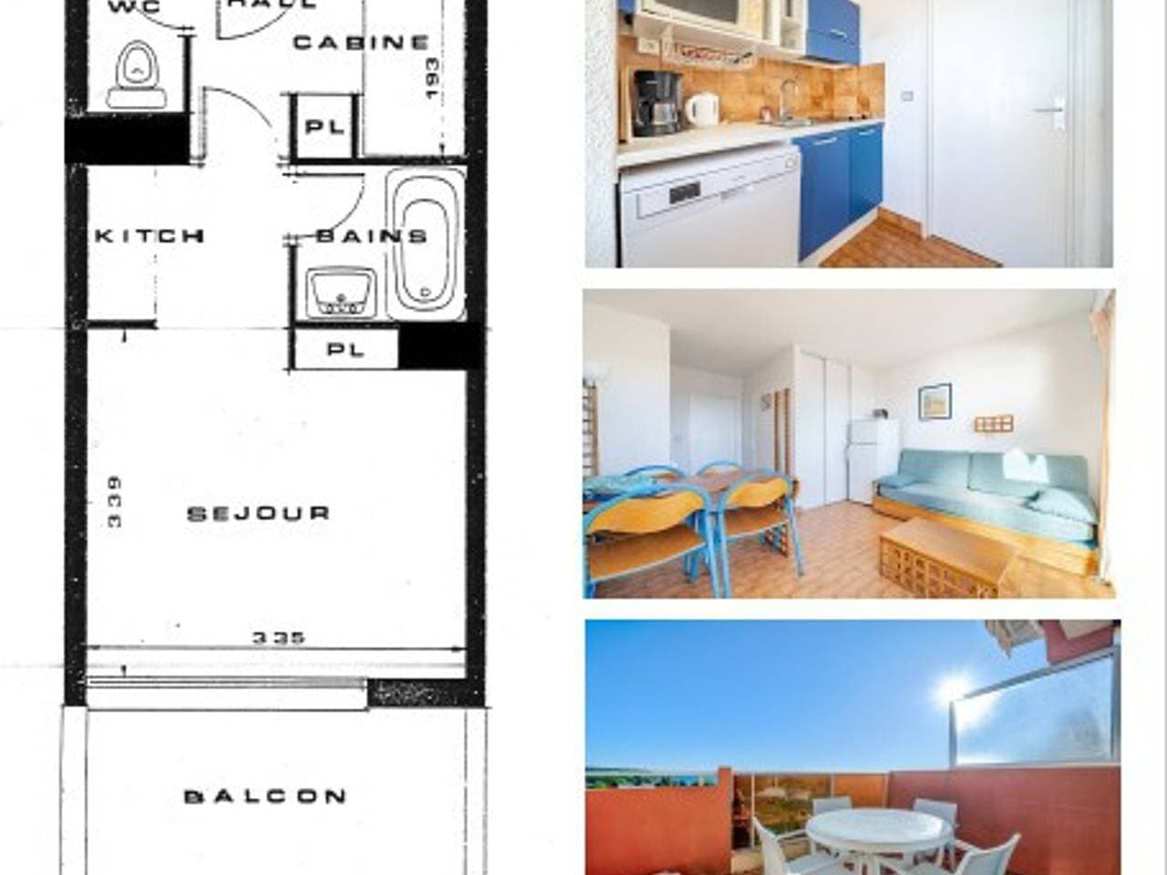Foto 7 von 20: Studio für 4 Personen mit WLAN, Meerblick, Roquebrune-Cap-Martin