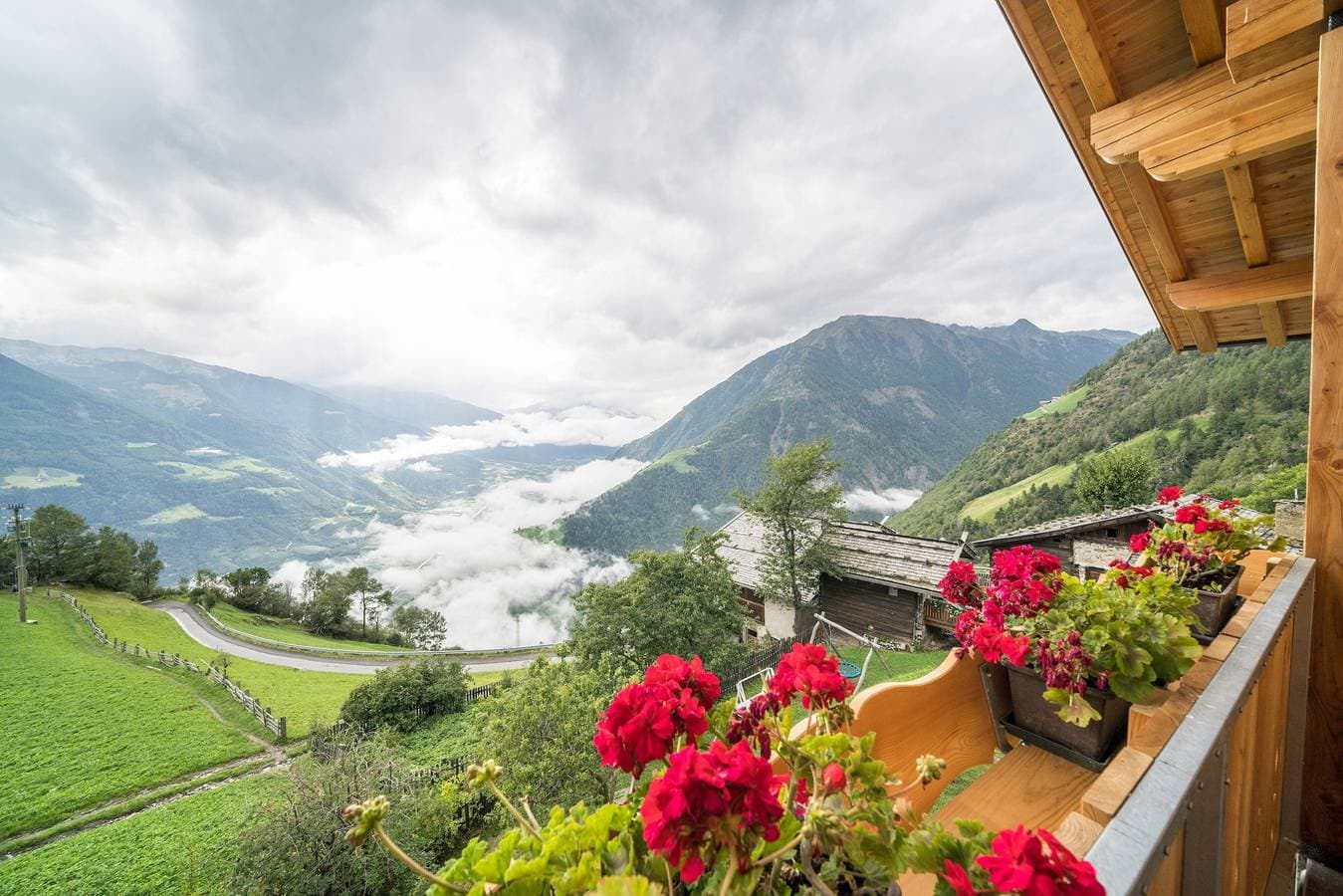 Foto 12 von 37: Apartment 'Waldes Duft - Patleidhof' mit Bergblick und privater Sauna am Balkon