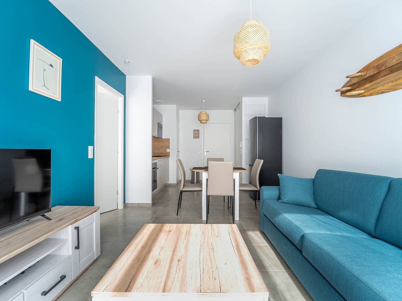 Mimizan Strand - T2 Wohnung 400m vom Meer, Parkplatz, 4 Pers. 1
