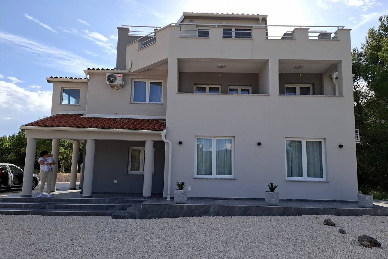 Foto 5 von 12: Studio Appartement mit Terrasse und Meerblick Pridraga - Cuskijas, Novigrad As-27969-a