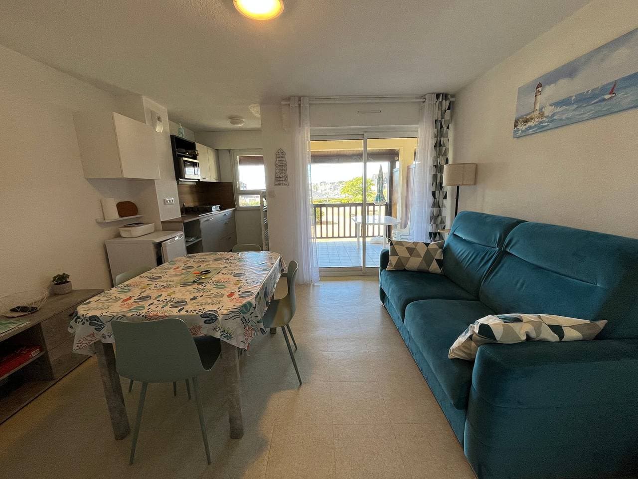 Foto 3 von 15: Charmantes Familien-Appartement mit Balkon in Port du Crouesty, Parkplatz inkl