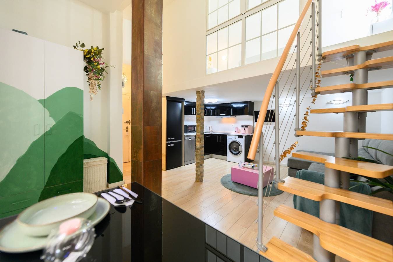M Moderno dúplex de 1 dormitorio con toda 1