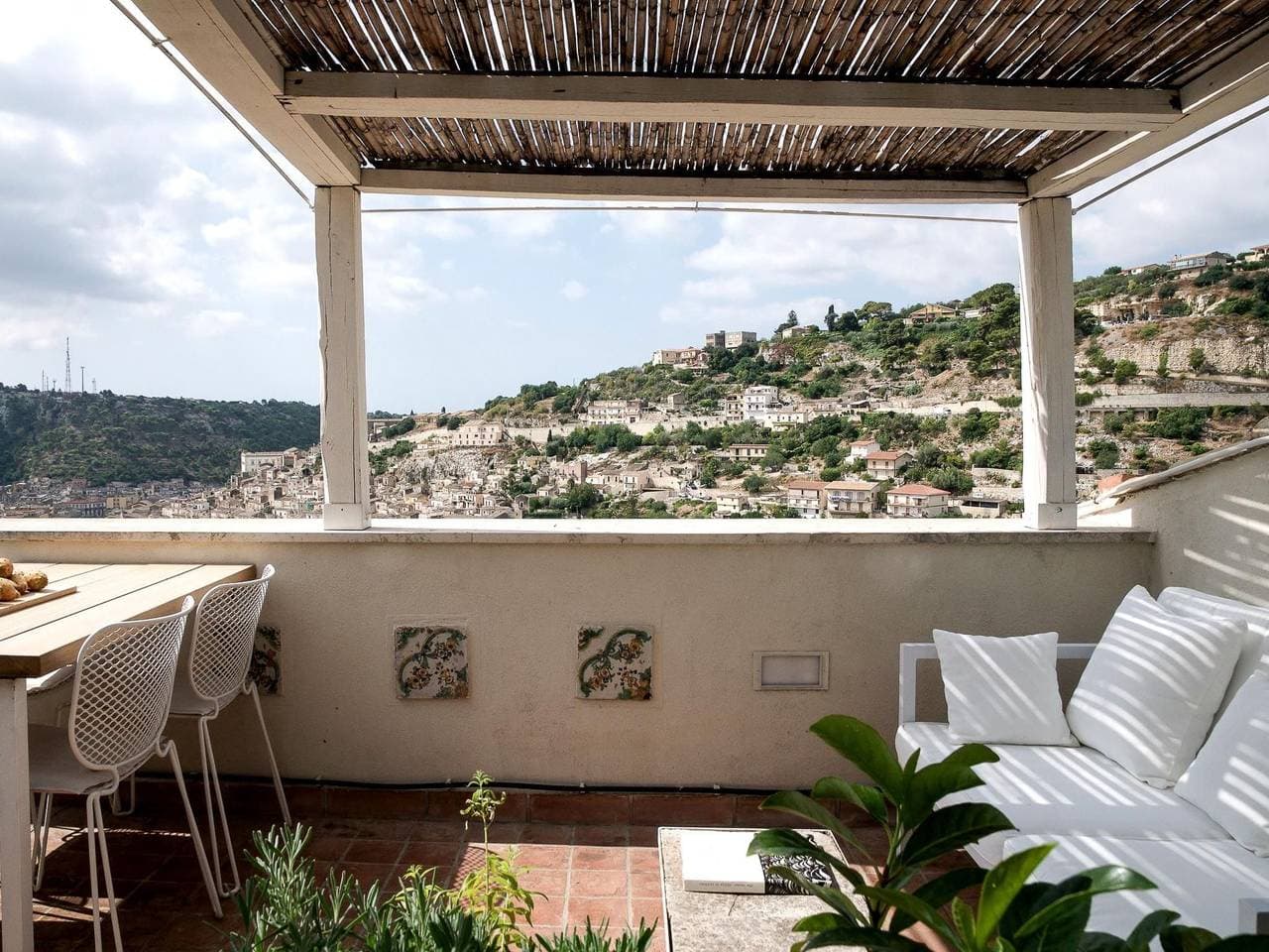 Eine Terrasse über Modica 1