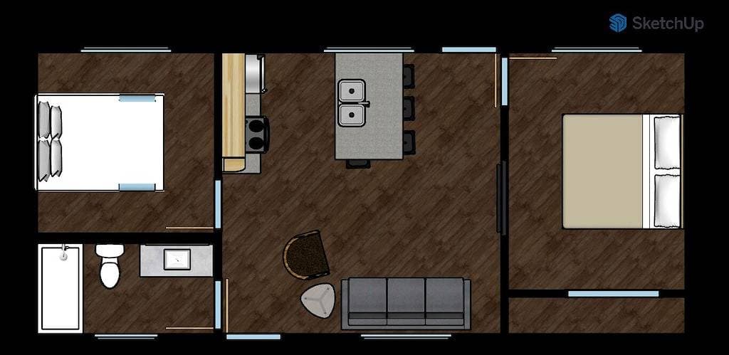 Foto 11 von 16: Modern rustic design with upscale finishes and 2 bedrooms.