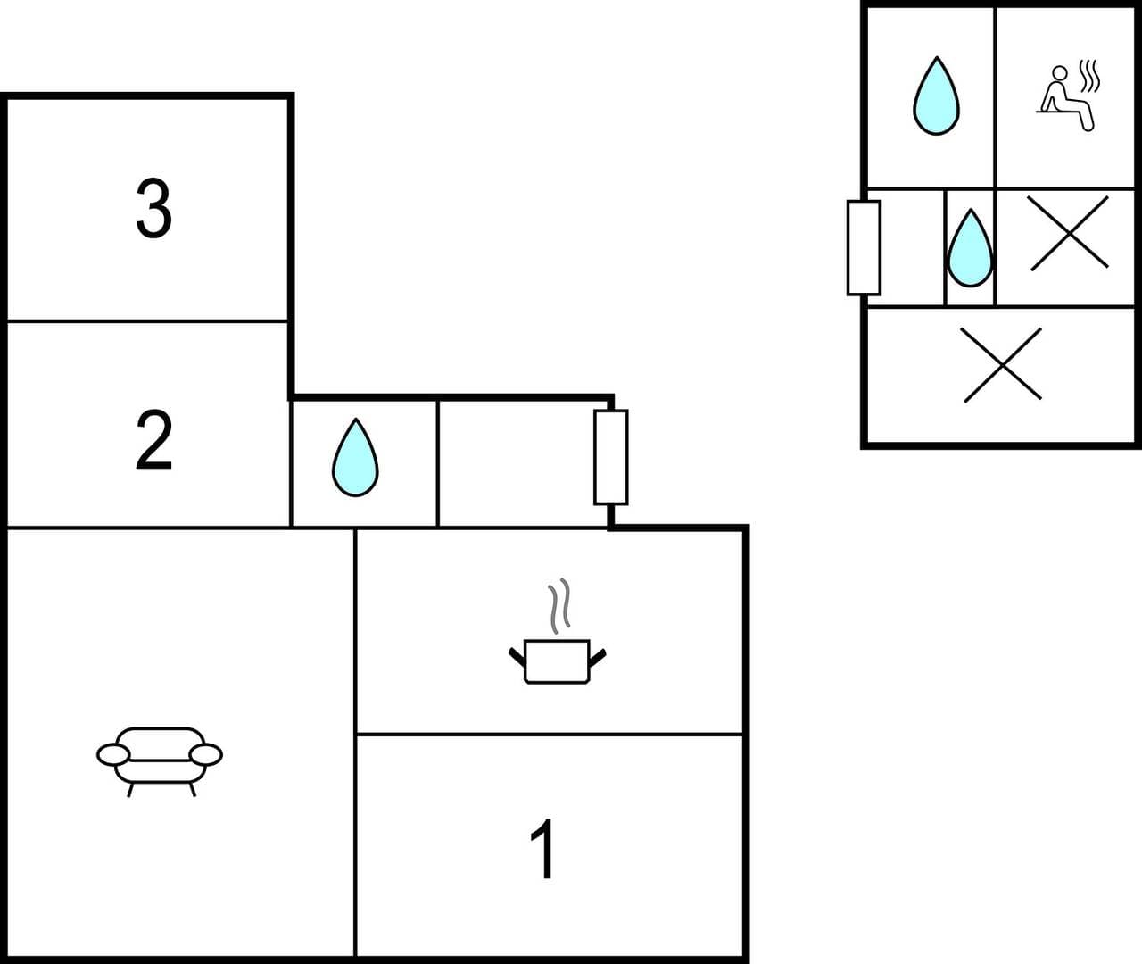 Foto 12 von 12: Ferienhaus für 6 Personen mit Sauna