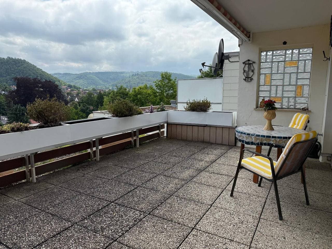 Foto 6 von 14: Apartment 'Terrassenappartment im Harz' mit Bergblick, privater Terrasse und WLAN
