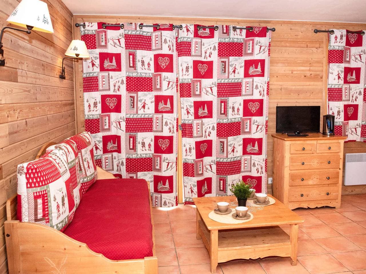Foto 8 von 19: Studio-Kabine mit Balkon und Parkplatz in Pra Loup 1500