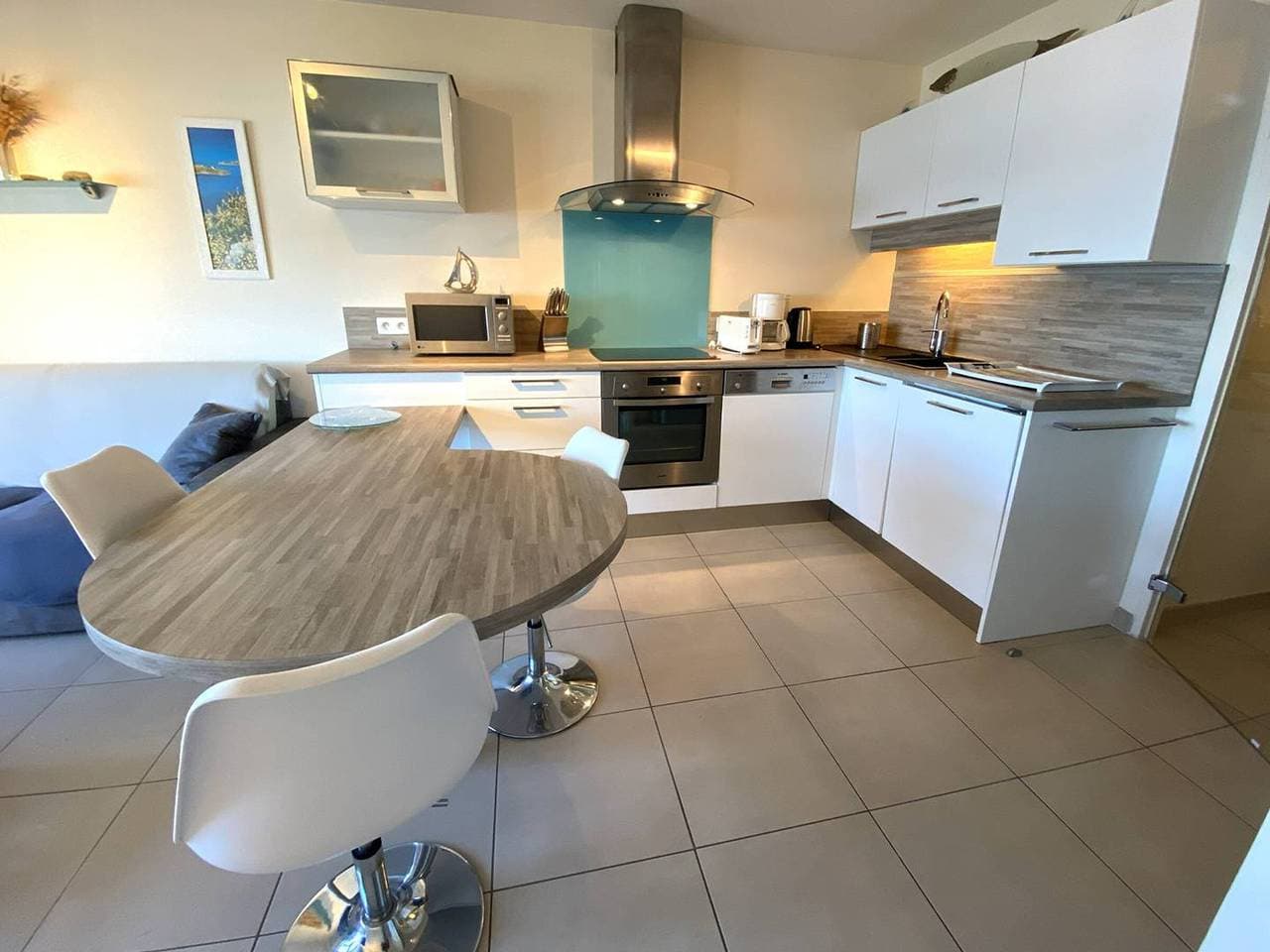 Foto 12 von 20: Renovierte 3*-Wohnung mit Meerblick, 50m vom Strand, Perros-Guirec