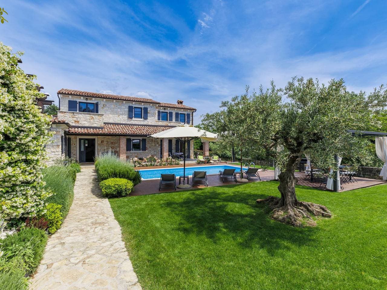 Višnjan 10 km von Poreč: Gemütliches Einfamilienhaus Villa Noce 1