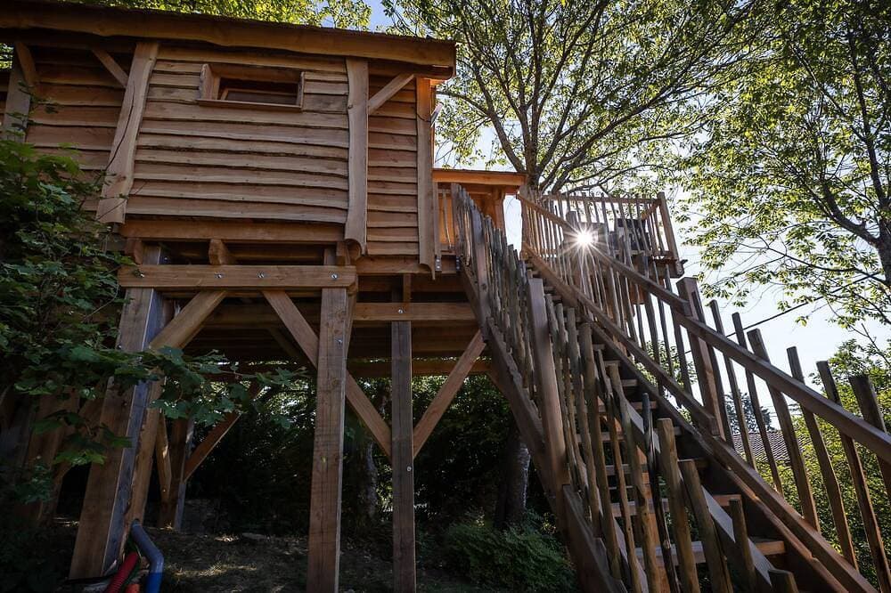Foto 13 von 30: Cabane d'Annie-Kabine-Komfort-Ensuite mit Bad-Bergblick