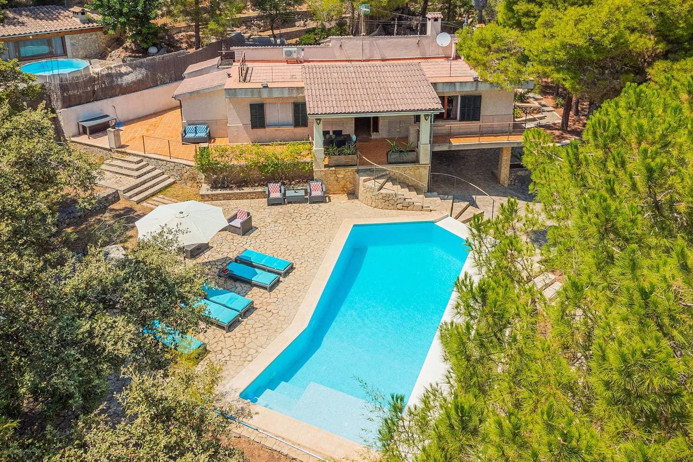 Foto 2 von 25: Haustierfreundliche Villa Ses Basses mit Bergblick, Pool und WLAN