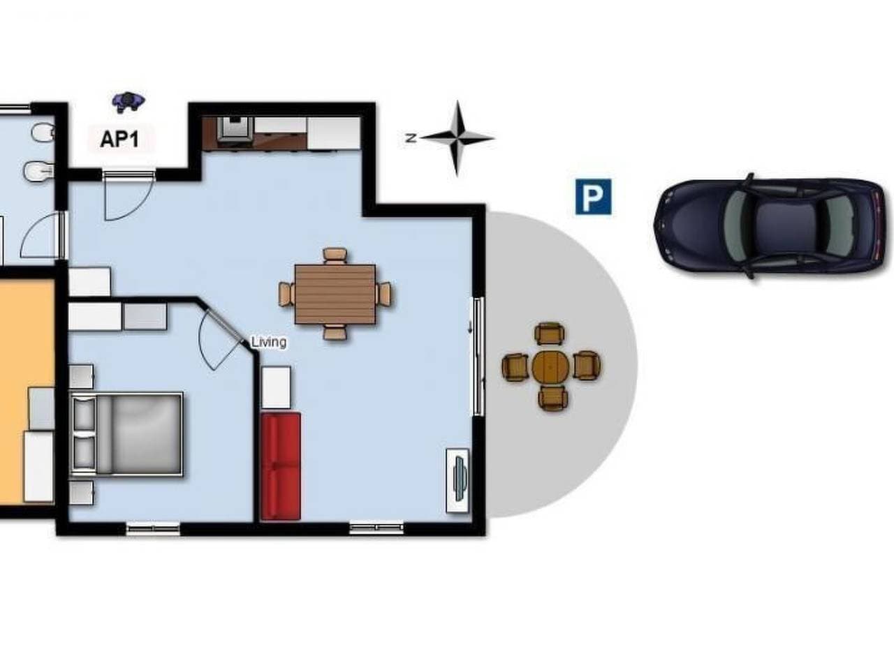 Foto 10 von 34: Moderne Ferienwohnung mit Balkon direkt am Strand
