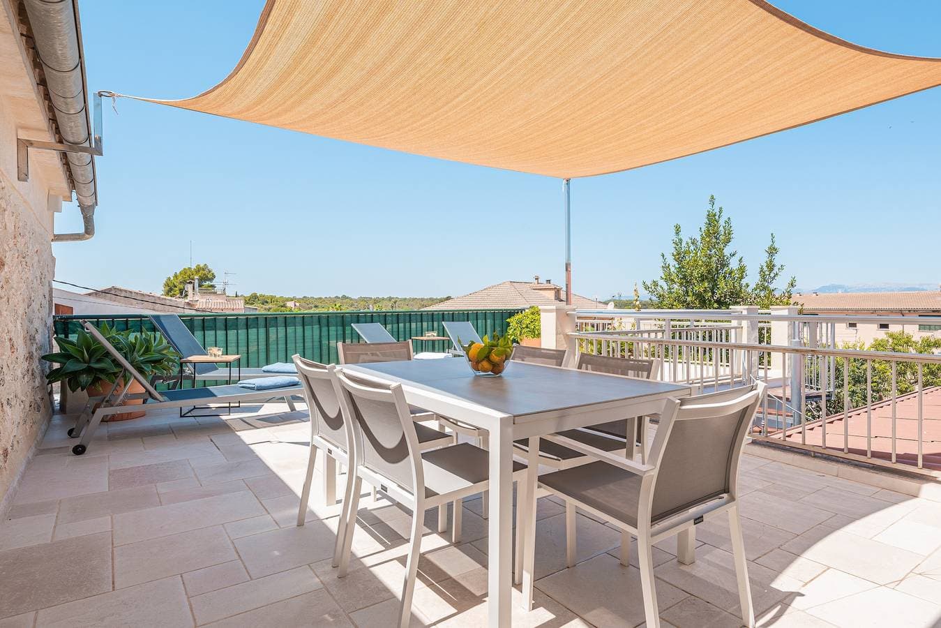 Foto 2 von 25: Ferienhaus Casa en Sineu mit Bergblick, Terrasse und WLAN
