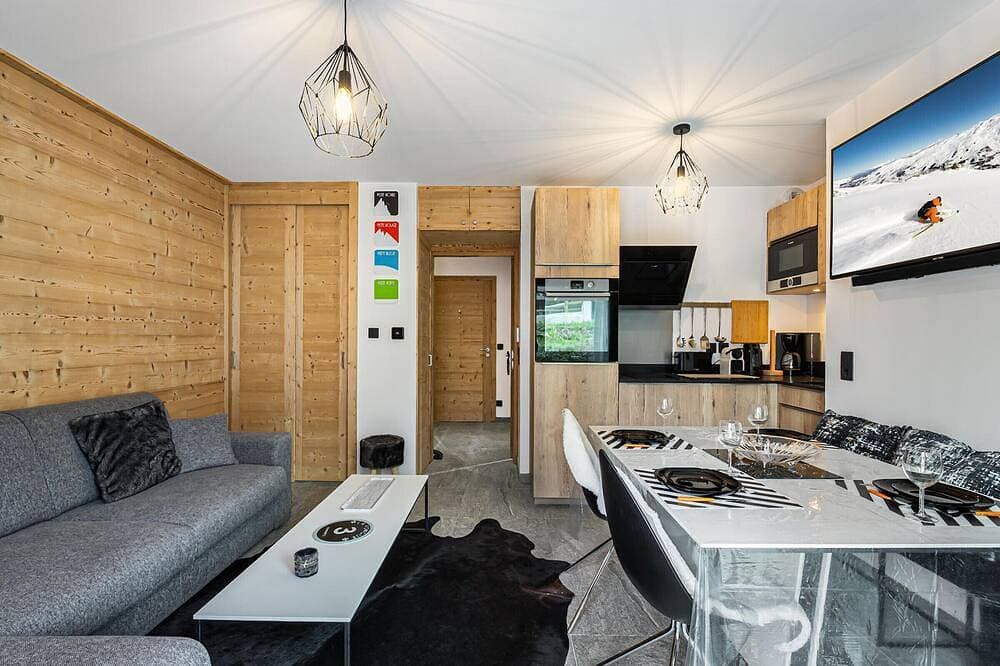 Moderne Wohnung Courchevel 4 Pers, Parkplatz, WLAN 1