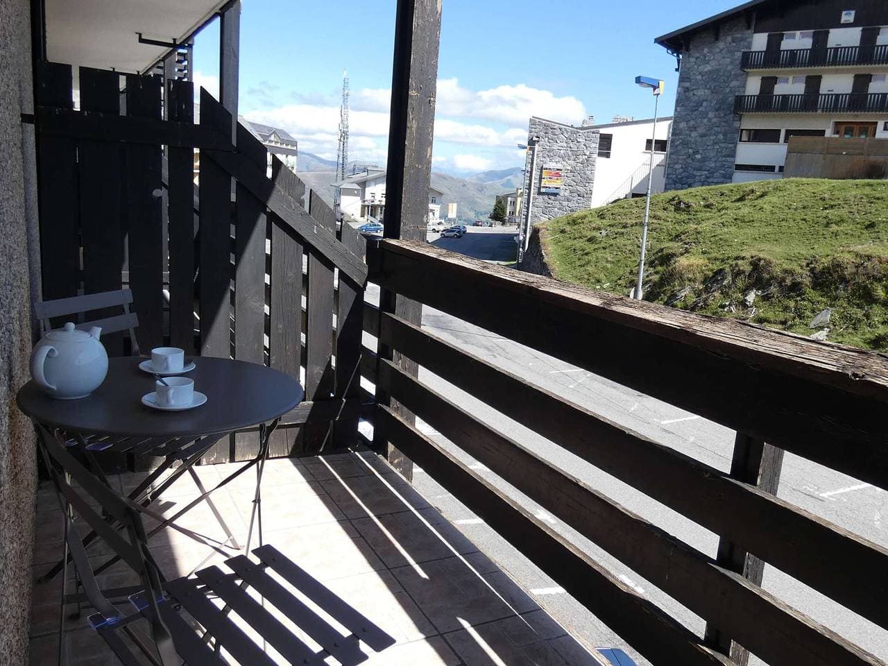 Foto 10 von 12: Gemütliches Studio für 4, Balkon, ausgestattete Küchenzeile, Pla D'Adet