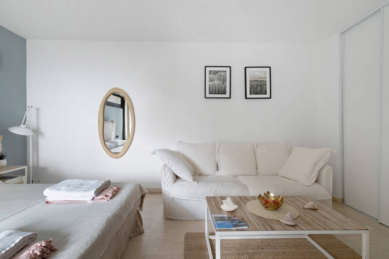 Foto 12 von 20: Studio „La Tranquillité Bleue“ mit WLAN und Klimaanlage