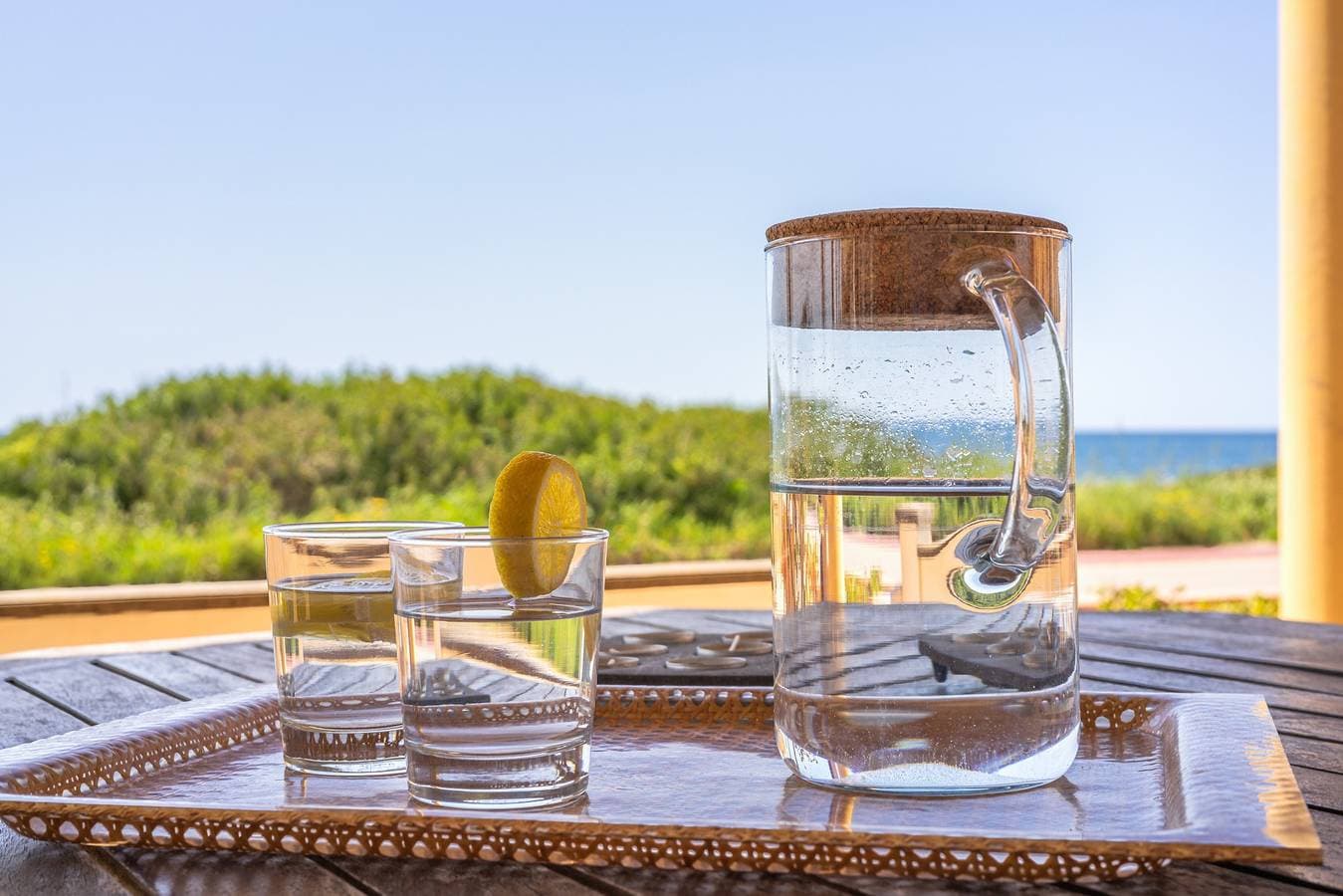 Foto 6 von 25: Ferienhaus Miramar Sa Rapita mit Meer- und Bergblick, Garten und Terrasse; Parkplatz vorhanden