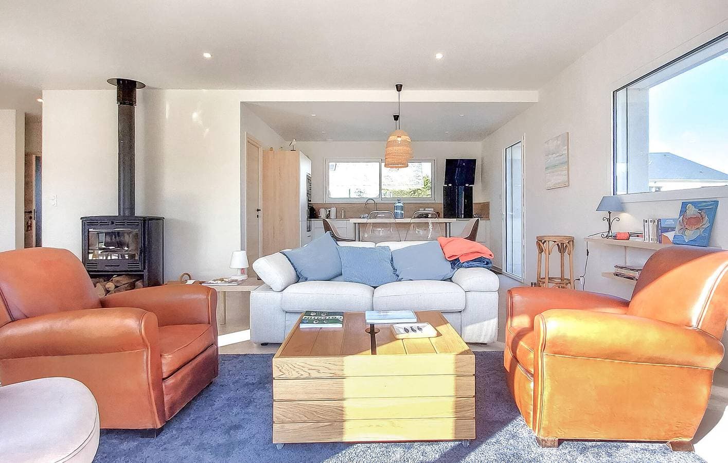 Foto 7 von 46: Gemütlich, 2 km vom Strand entfernt: 180 m² große Wohnung mit Garten, Whirlpool und WLAN
