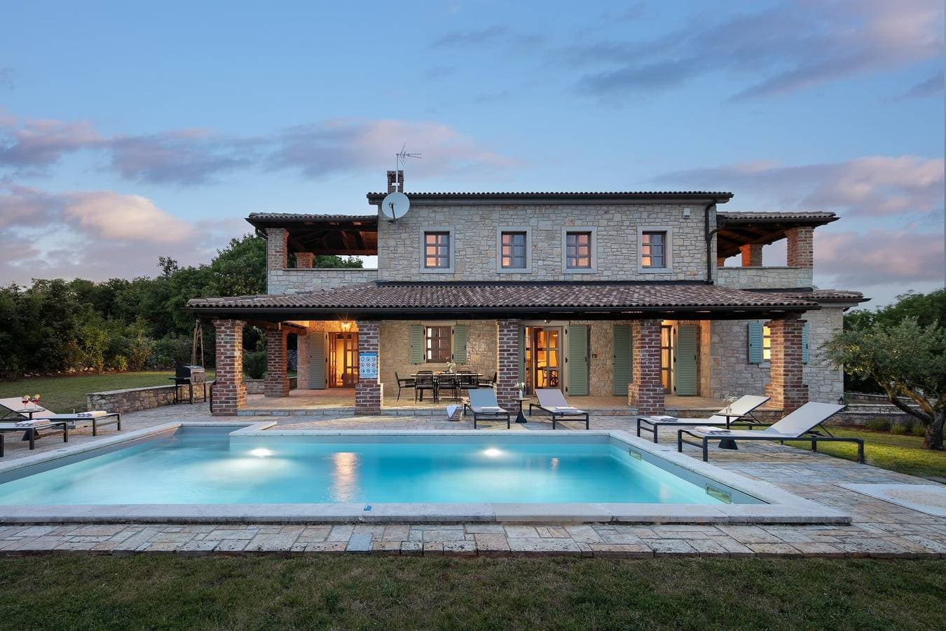Rustikale Villa Calluna mit Pool in Istrien, Panoramablick, tierfreundlich 1