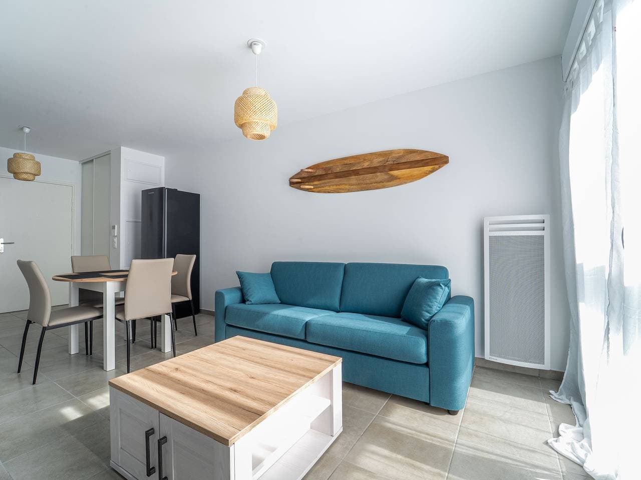 Foto 6 von 15: Mimizan Strand - T2 Wohnung 400m vom Meer, Parkplatz, 4 Pers.