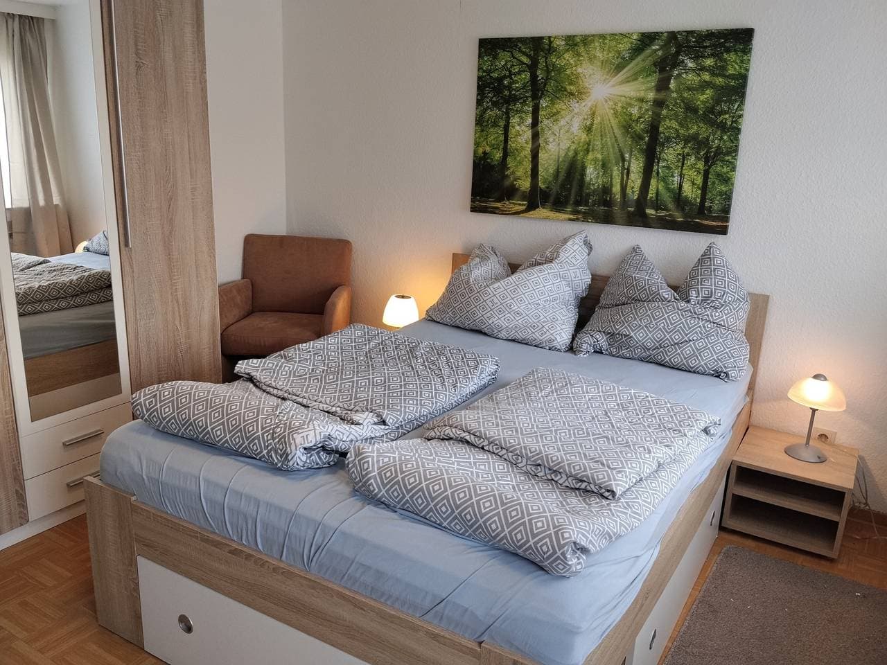 Foto 8 von 21: Apartment „Für 4 Personen, 75 m²“ mit Gemeinschaftsgarten und WLAN
