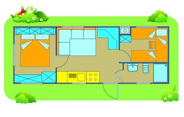 Foto 2 von 33: Camping Apollonia Mobilehome Happy Easy für 6 Personen