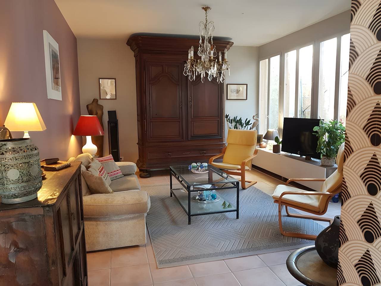 Foto 9 von 17: Gästezimmer De La Vaine mit privater Terrasse, Garten und WLAN