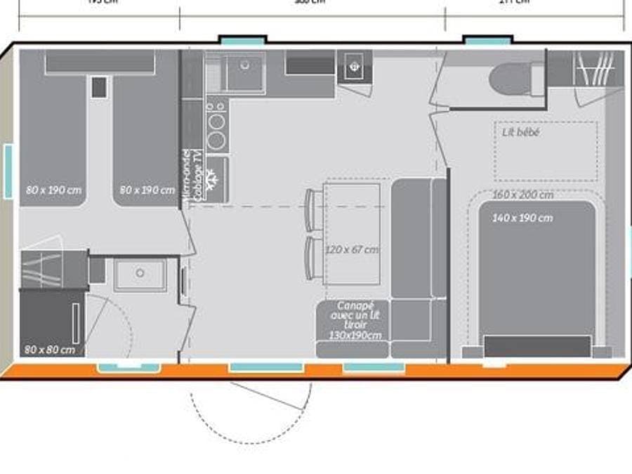 Foto 9 von 73: Camping Castanhada - Mobilheim 4 personen - Mh2 Premium