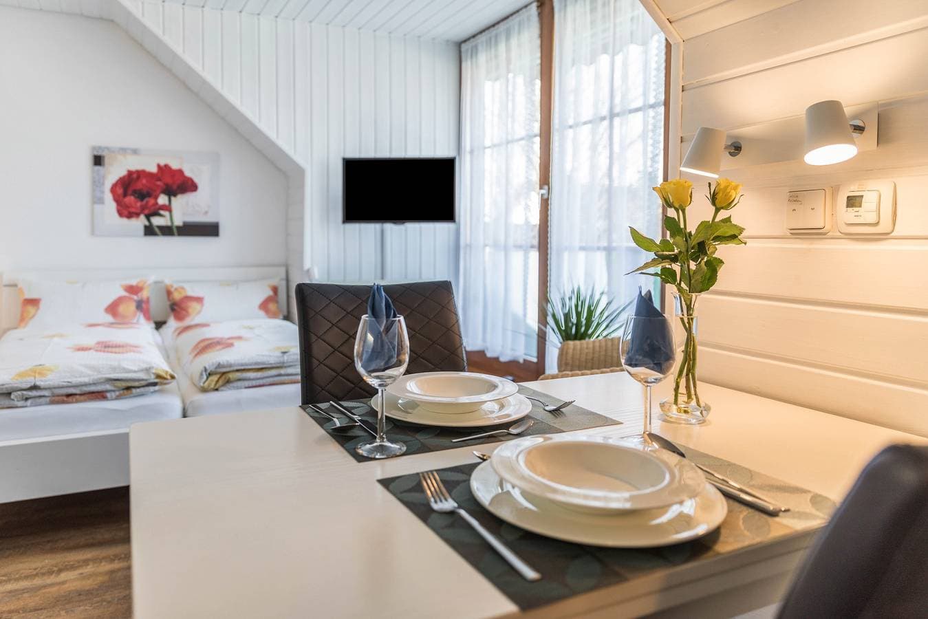 Foto 6 von 15: Einzimmerwohnung "Baur Nr. 2" mit Wlan und Balkon; Parkplatz vorhanden