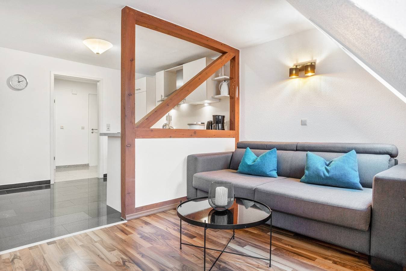 Foto 5 von 32: Apartment '4 Leuchtturm' mit Gemeinschaftsgarten, Balkon und WLAN