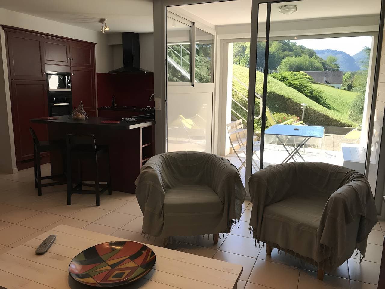 Foto 9 von 28: Ferienwohnung 'Le Labrit 3 étoiles' mit Bergblick und WLAN