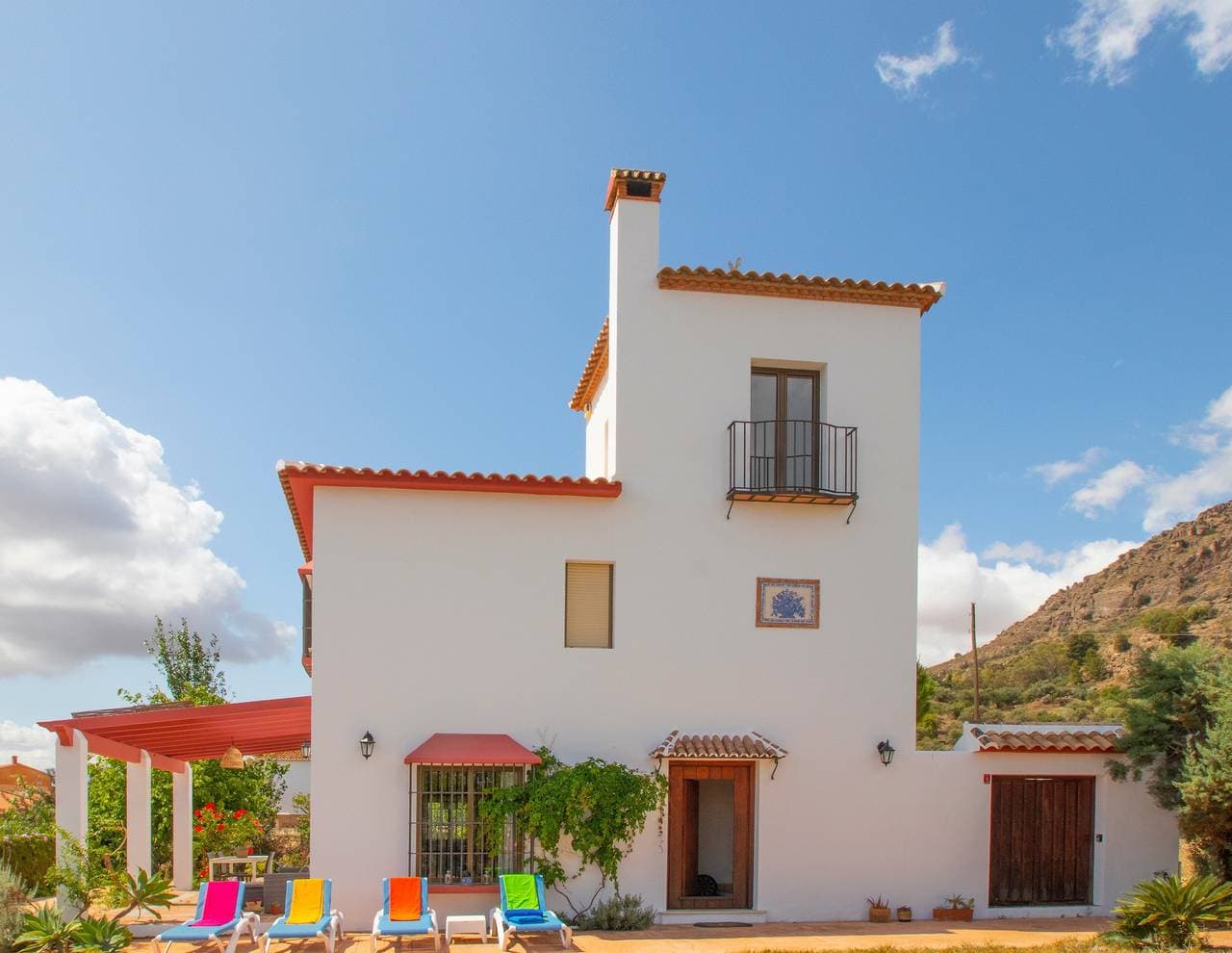 Foto 3 von 35: Villa "Caminito del Rey" mit Bergblick, Pool, Garten, Klimaanlage und WLAN