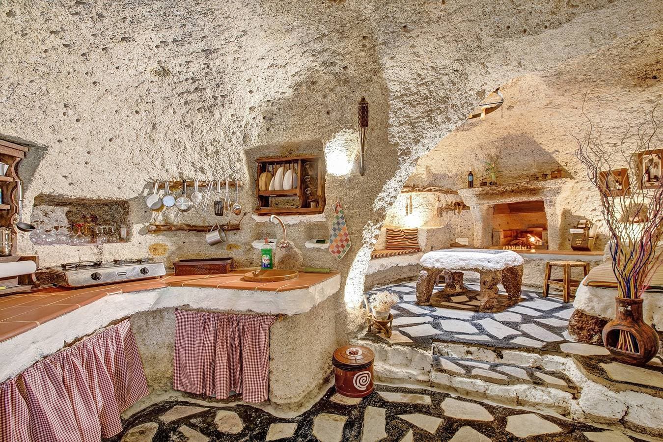Foto 6 von 27: Haustierfreundliches Ferienhaus Casas Cueva Alfer 1 mit Meerblick, Garten und WLAN
