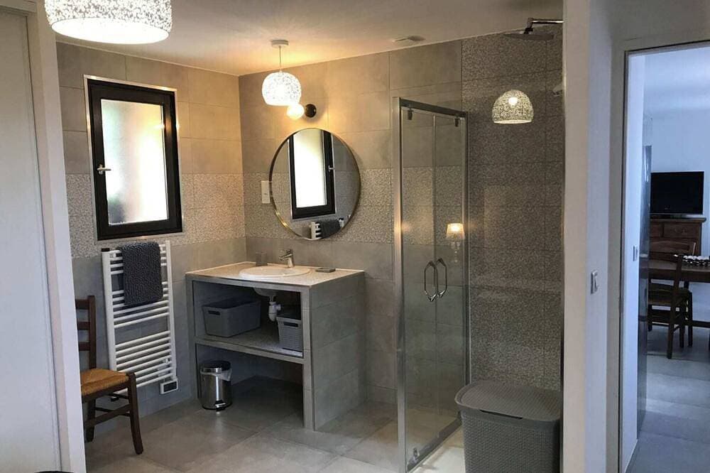 Foto 4 von 23: Nouveau en Balagne ! Logement 6 Pers. Clim, Piscine/jacuzzi, Terrain Pétanque