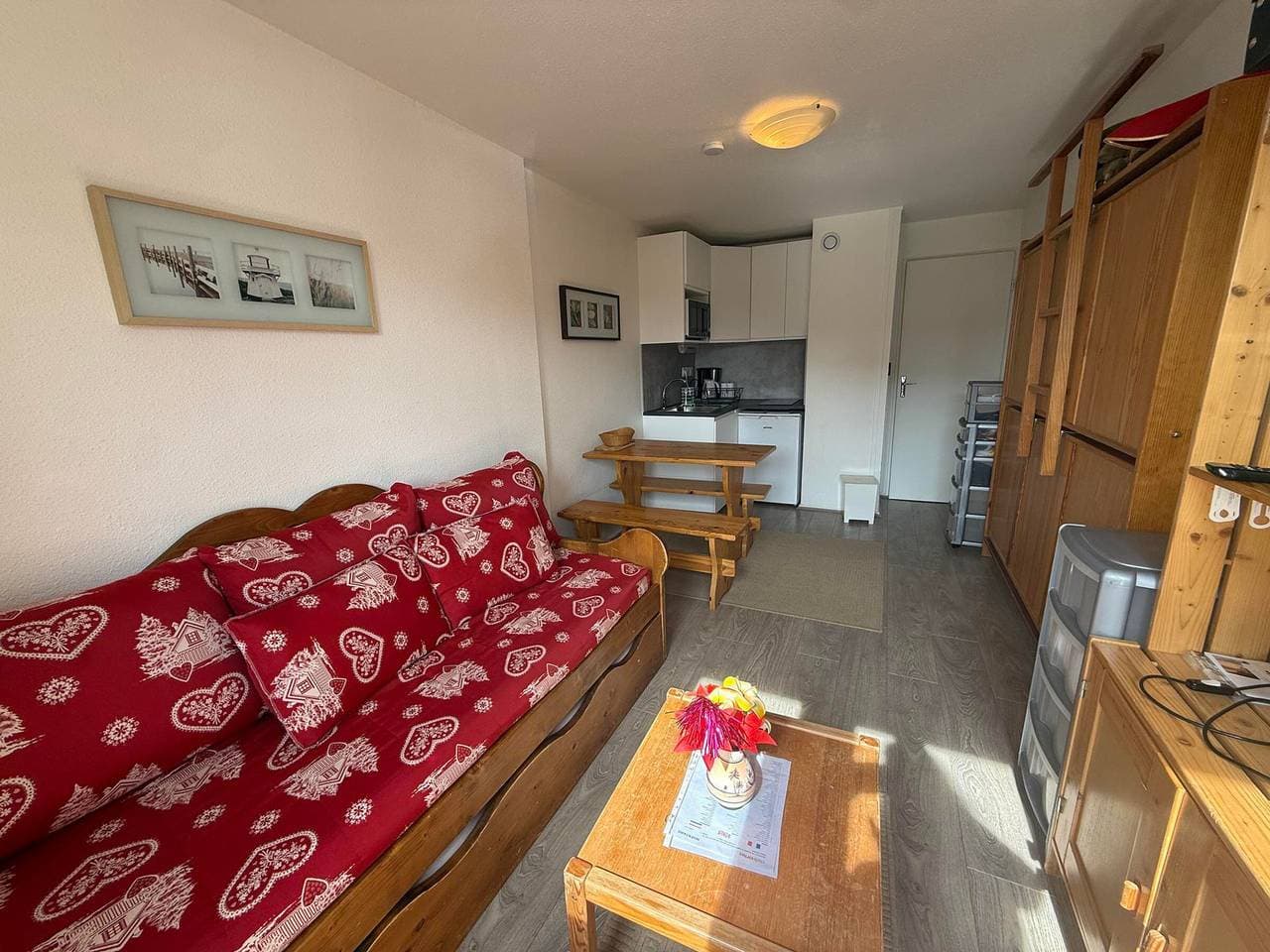 Studio 3 Schlafplätze an der Piste, Balkon 1