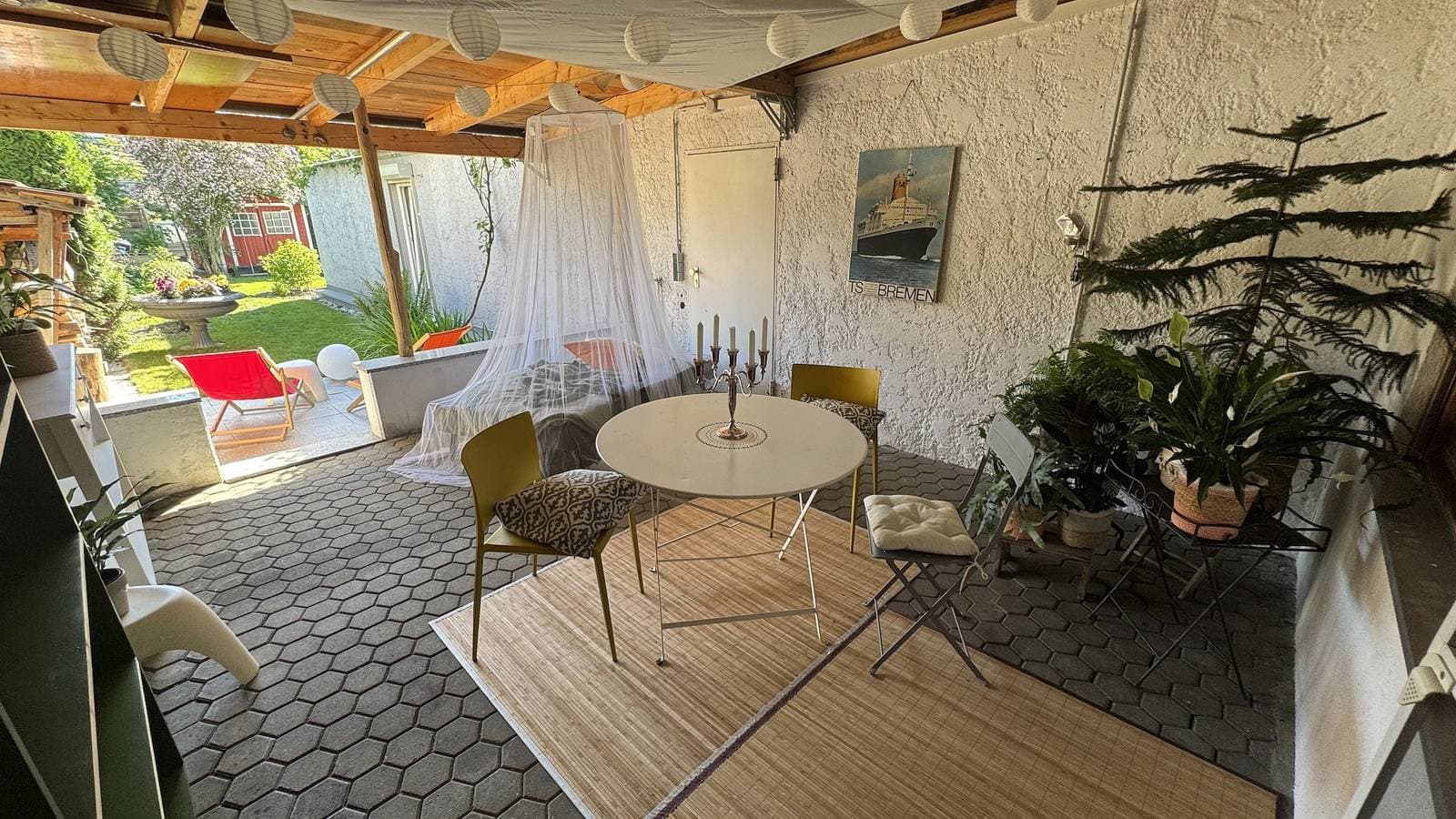 Foto 3 von 12: Apartment 'Klein Aber Fein' mit privater Terrasse, Gemeinschaftsgarten und WLAN