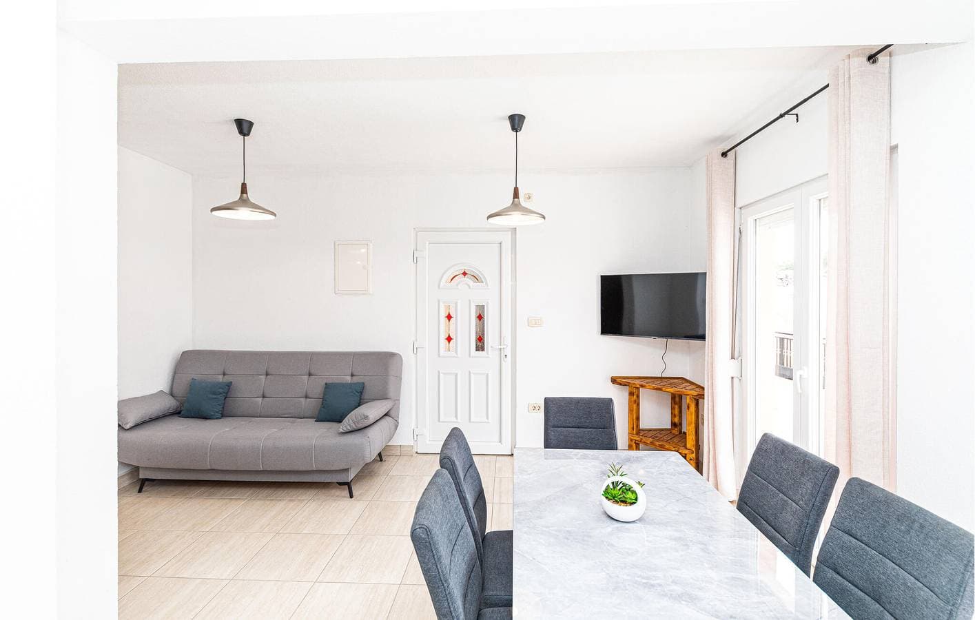 Foto 5 von 22: Gemütliche Wohnung mit Terrasse, WLAN und Parkplatz, 1,5 km vom Strand entfernt