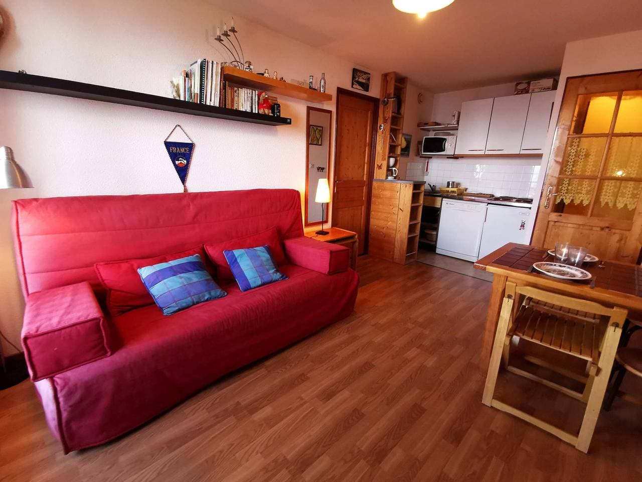 Apartment in Adrets-Prapoutel, 2 Zimmer, Balkon, nahe Pisten und Geschäften 1
