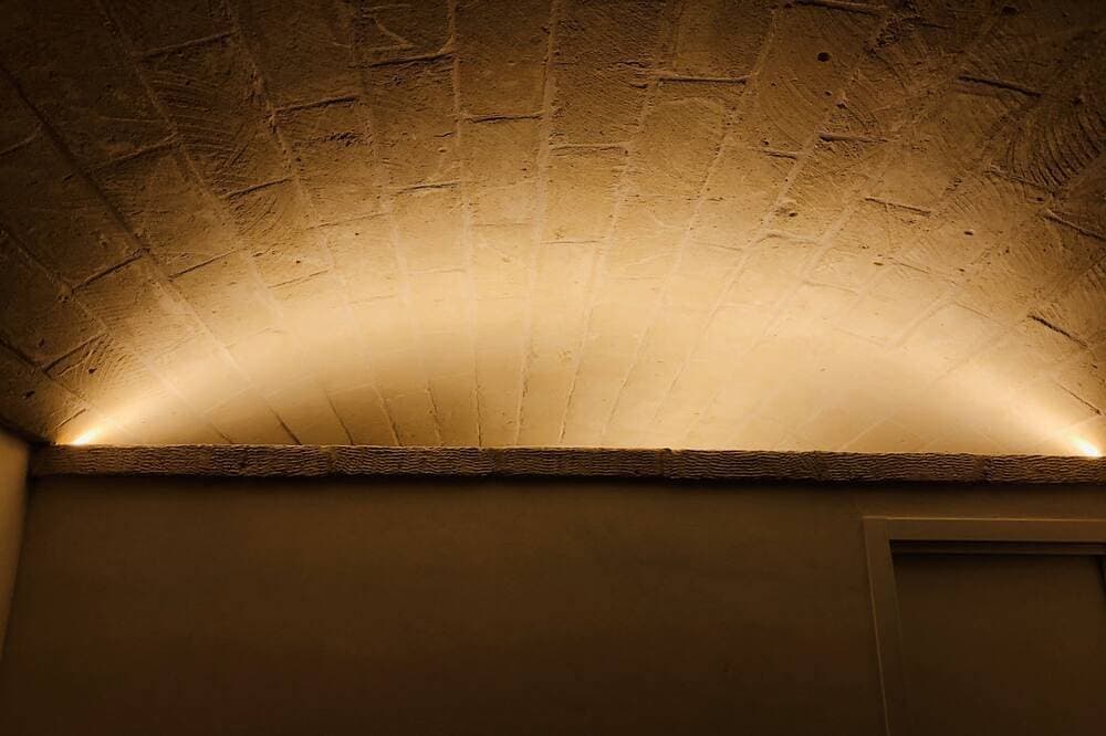 Foto 13 von 30: White stone typical apulian villa  with barrel roof  surrounded by olive trees.