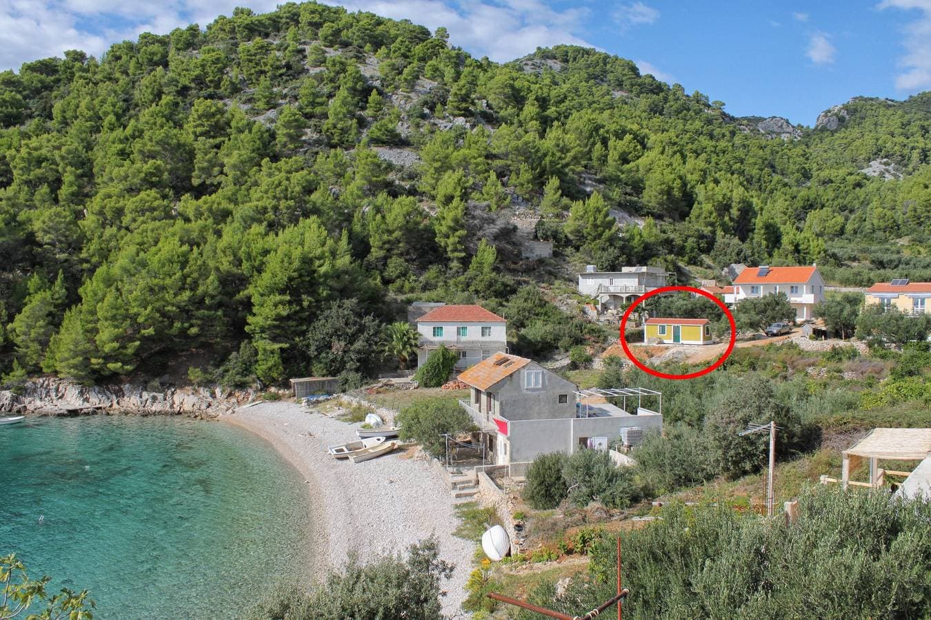 Foto 2 von 14: 1-Zimmer-Haus am Strand Bucht Skozanje (Hvar) K-18887
