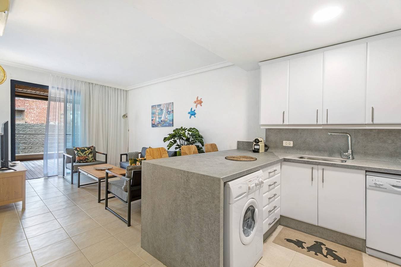 Foto 10 von 26: Ferienwohnung 'Balcón De Los Gigantes' mit Meerblick, WLAN und Klimaanlage