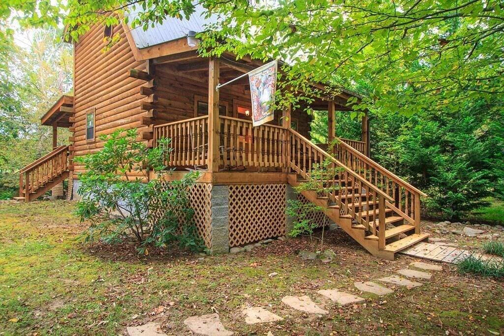 Foto 2 von 9: Private Log Cabin - Nächster Trout Stream - Fischen Auf Eigentum