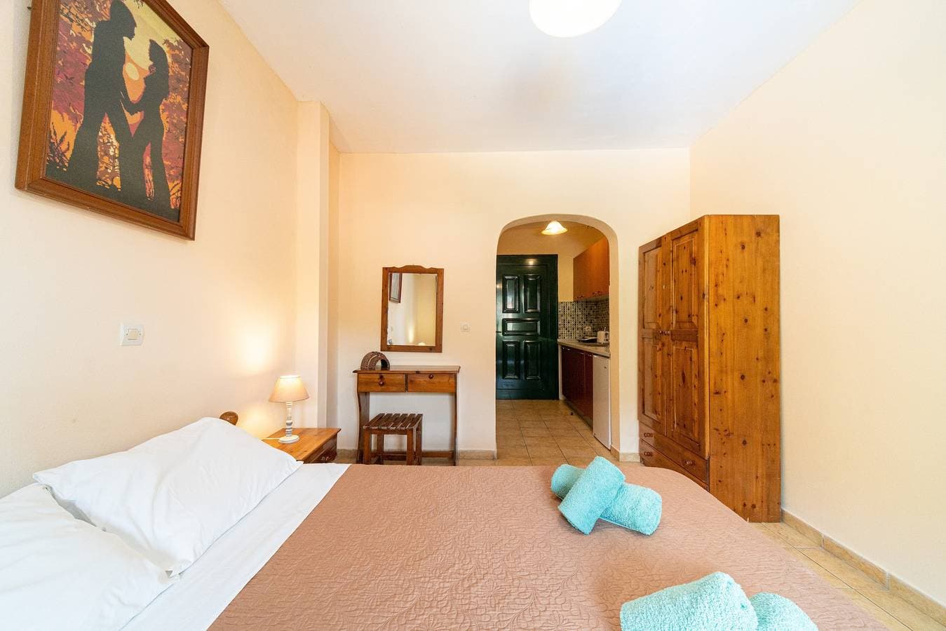 Foto 12 von 26: Einzimmerapartment 'Arianna Studio 16' mit Gemeinschaftspool, Balkon und WLAN