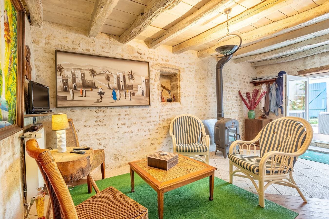 Foto 12 von 58: Gästezimmer 'Chez Jacques - Zen' mit privater Terrasse, WLAN und Klimaanlage