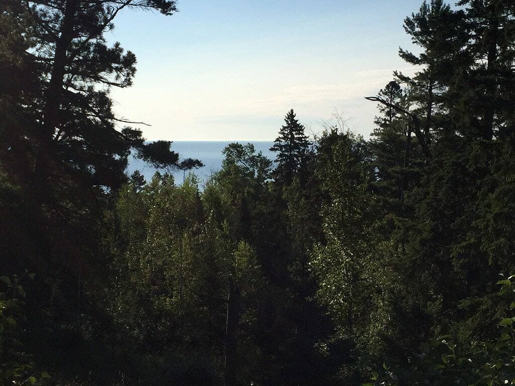 Foto 11 von 50: Split Rock Blockhaus mit Blick auf den Lake Superior, ruhig gelegen in 100 Jahre alten White Pines